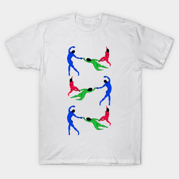 RGB La Danse by Henri Matisse Remix T-Shirt by thappier